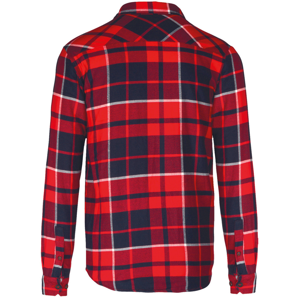 Red-navy-checked