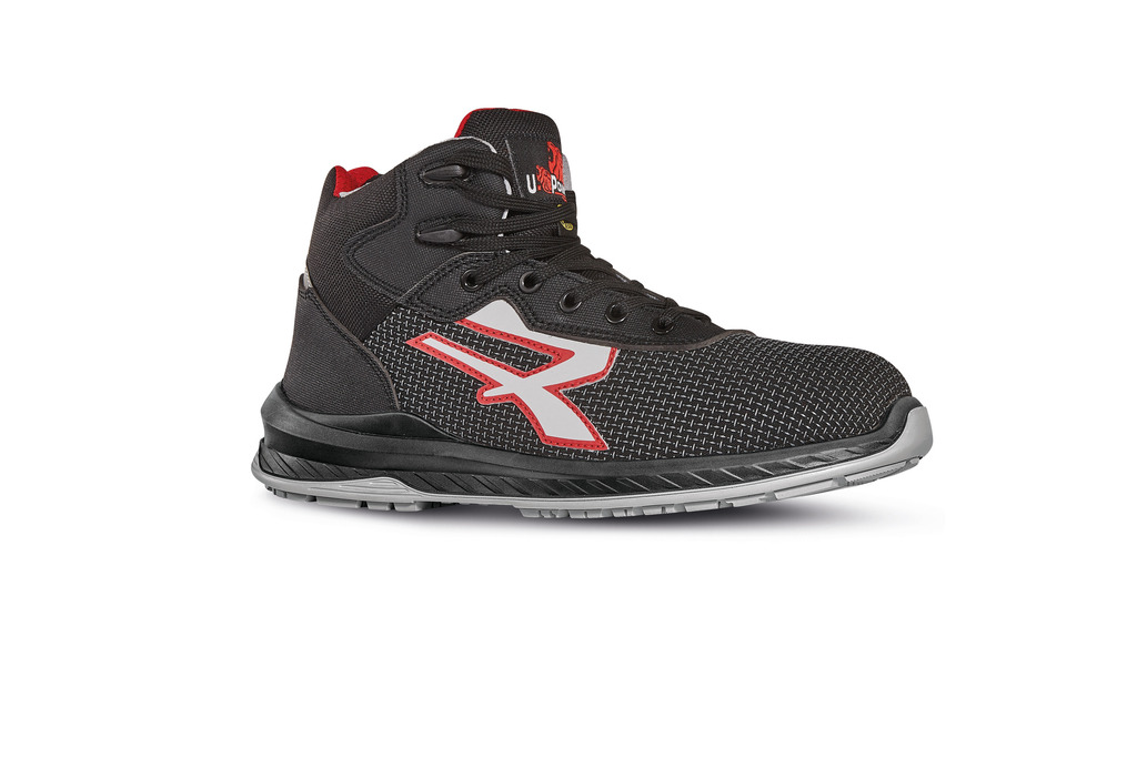 Black-grey-red