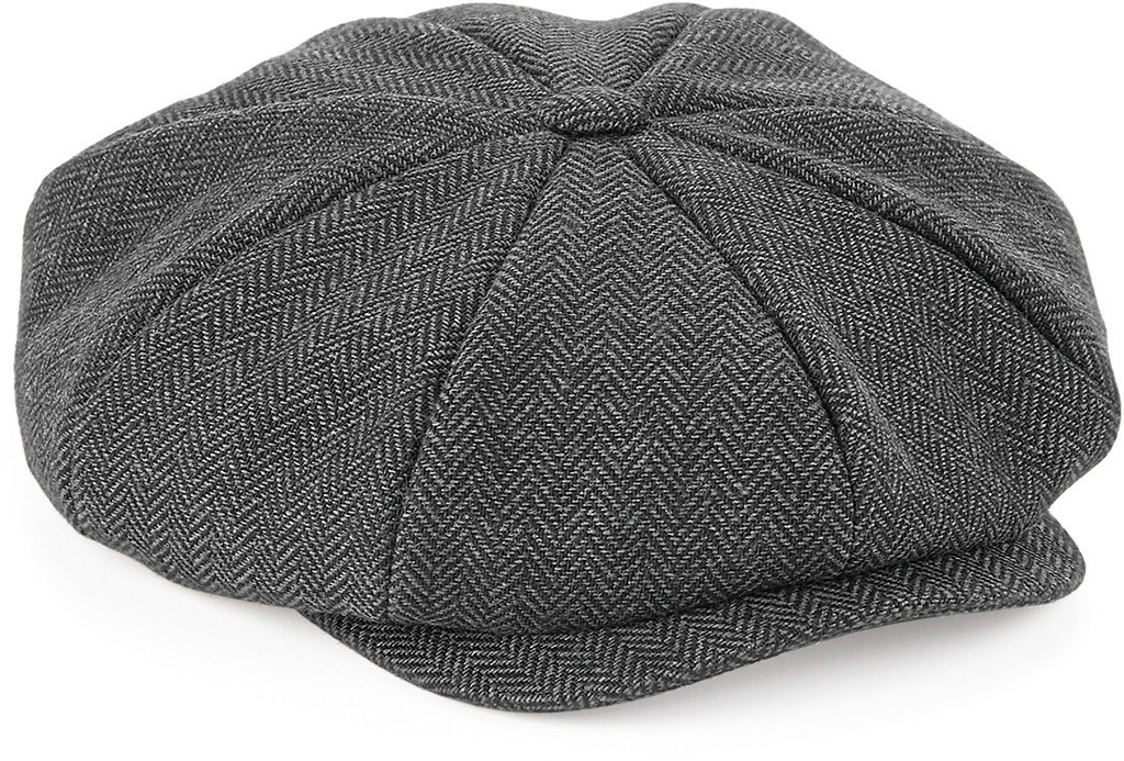 Charcoal-herringbone