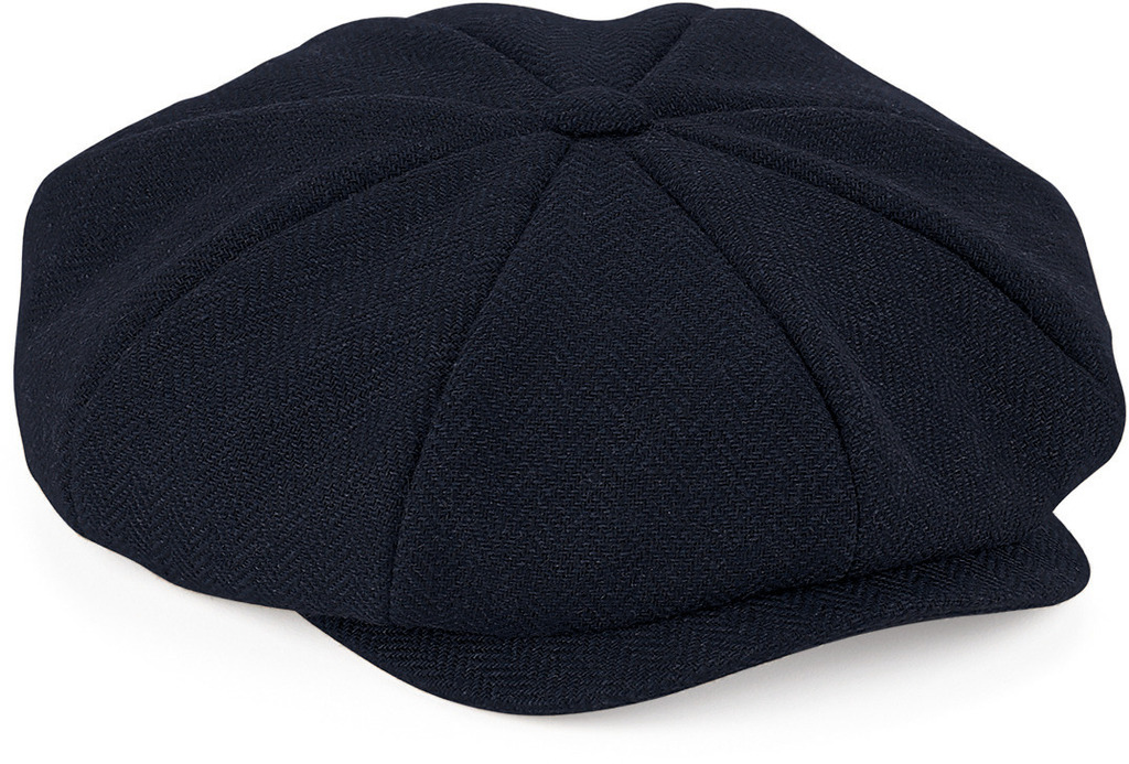 Navy-herringbone